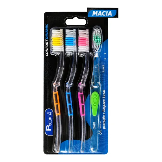 Kit Com 60 Escovas De Dentes Cerda Macia Para Lojistas
