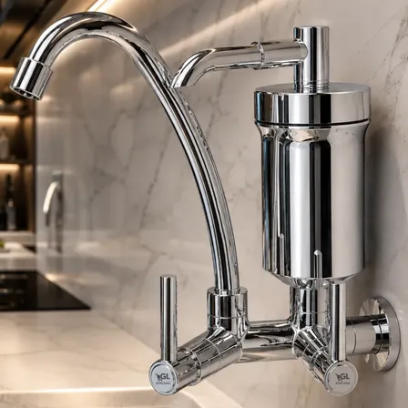 Torneira Filtro Parede Gourmet Bica Móvel Cromada Luxo Cromada Cromado
