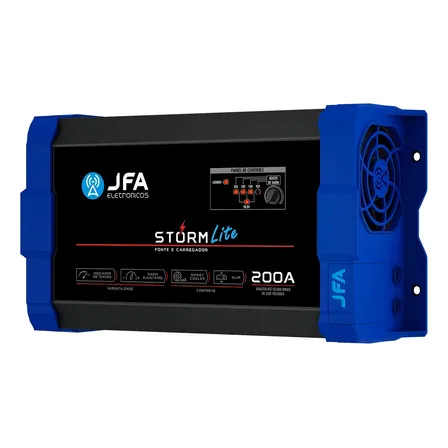 Fonte Automotiva Jfa Storm Lite 200a Carregador Bivolt Auto Azul