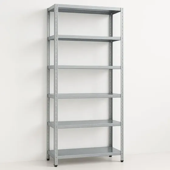 Estante Prateleira Aço Aparador Livros 6 Bandejas 60cm