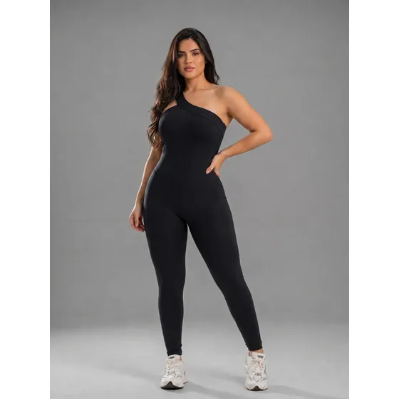 Macacão Fitness Academia Modela Corpo Treino Confortável