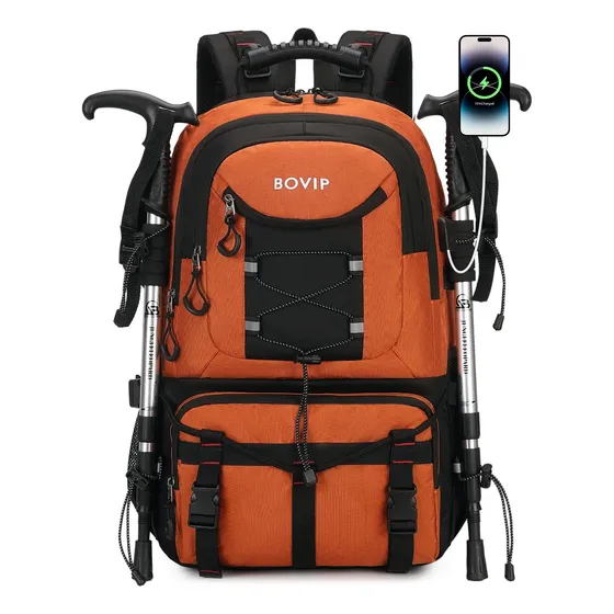 Mochila Trekking 40l Usb Impermeável Trilha Camp Viagem