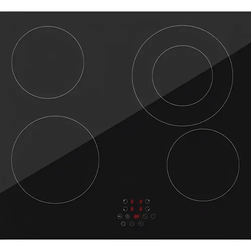 Cooktop Elétrico Vitrocerâmico Life 4bocas Touch Slider 220v Preto 220v