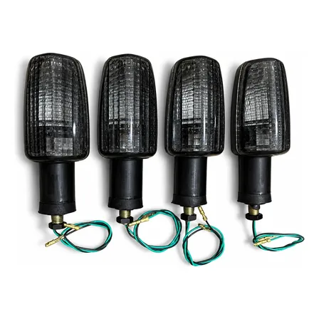 Kit 4 Pisca Seta Fumê Fan Titan125 150 2000 A 2008 Universal Preto