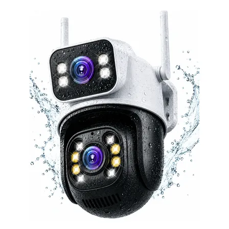 Câmera Segurança Ip Externa Wifi A28 App Icsee A Prova Dagua Ip66 Dome Lente Dupla Lentes 2 Em 1 Vigilancia Visão Noturna Infravermelho 4k Uhd Nova Geração Lançamento 2026 Nexgen