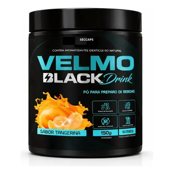 Velmo Black Drink Tangerina Pó 150g Promoção