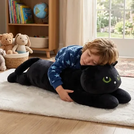 Xuxão Gato Gigante 1,10m Pelúcia Super Macia Preto