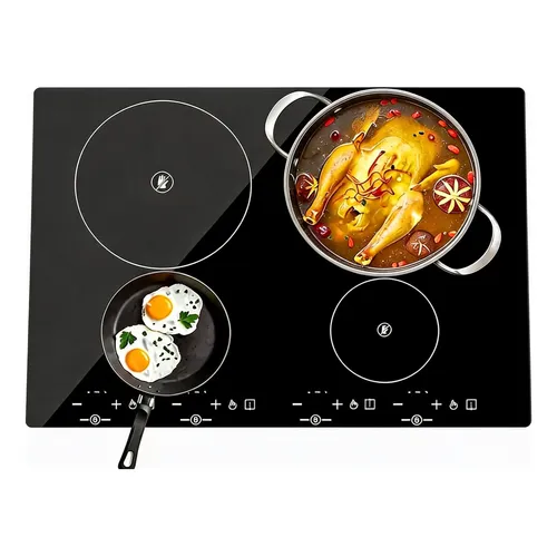 Cooktop 4 Bocas De Indução 6000w Com Trava De Segurança 220v