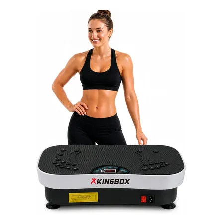 Plataforma Vibratoria Inteligente Exercícios Tensão110v-240v Branco 110v-240v