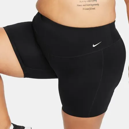 Plus Size - Shorts Nike One Feminino Preto/branco 1xg