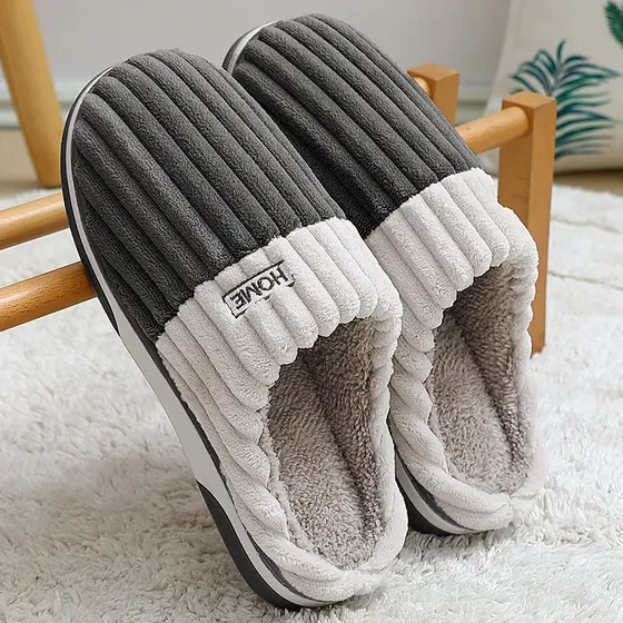 Chinelo Doméstico Pelúcia Macio Pantufa Quente Confortável