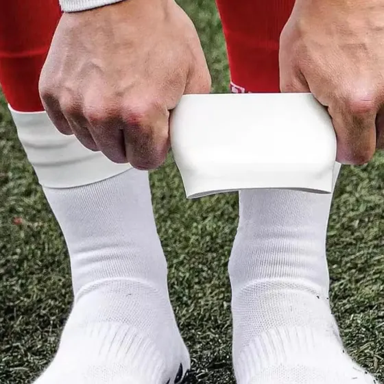 Faixa Elástica Porta Caneleira Antiderrapante Futebol Futsal