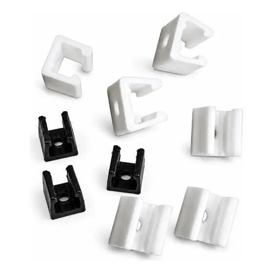 Kit 25 Presilha Fixação Led Mangueira Neon Instalação Facil Preto