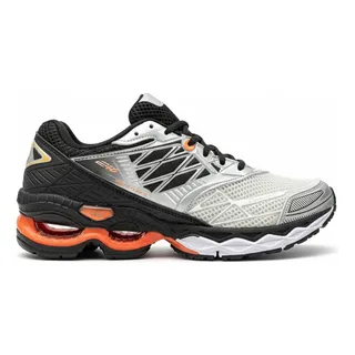 Tenis Masculino Esportivo Wave Cration 20 Academia Caminhada Grafite/laranja . 41 Br