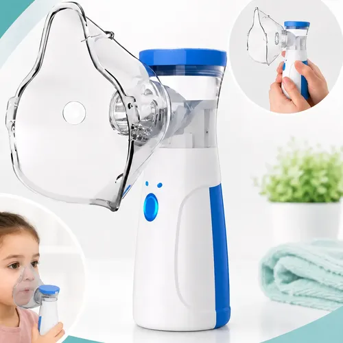 Inalador Nebulizador Portátil Usb Silencioso Compacto Branco 127/220v