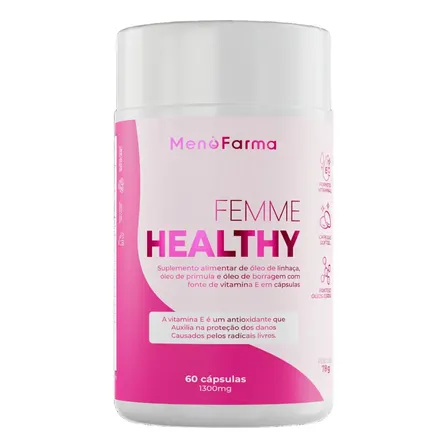 Femme Healthy 60 Cáps-saúde Da Mulher Na Menopausa Imediato Sem Sabor