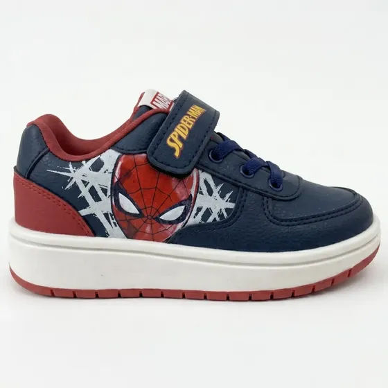 Tênis Spider Men Marvel Aranha Infantil Menino Casual Disney Marinho/vermelho 29 Br