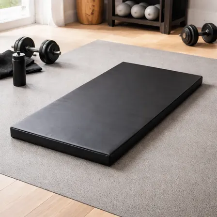 Colchonete Reforçado Academia Pet Treino 90x40x3 Yoga Preto