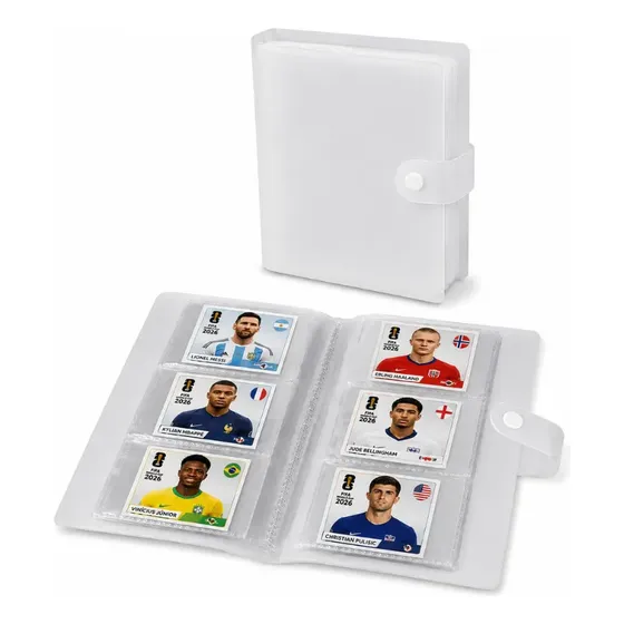 Pasta Figurinhas Photocard Cartas Álbum Cards 120 Slots