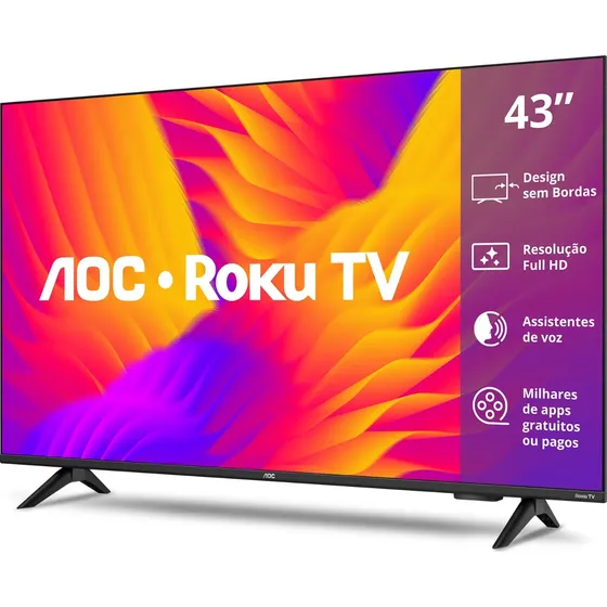 Aoc Smart Tv 43 Fhd Roku Tv 43s5155/78g