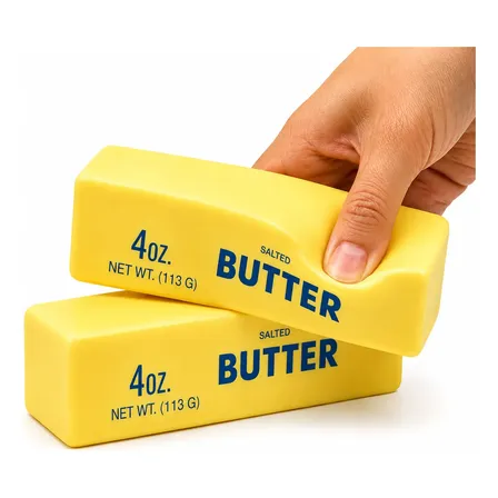 Squishy Butter Barra De Manteiga Viral Tik Tok Amarelo Manteiga