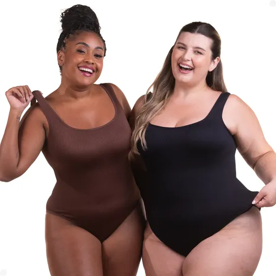 Body Shaper Midastime Modelador Canelado Compre 1 Leve 2