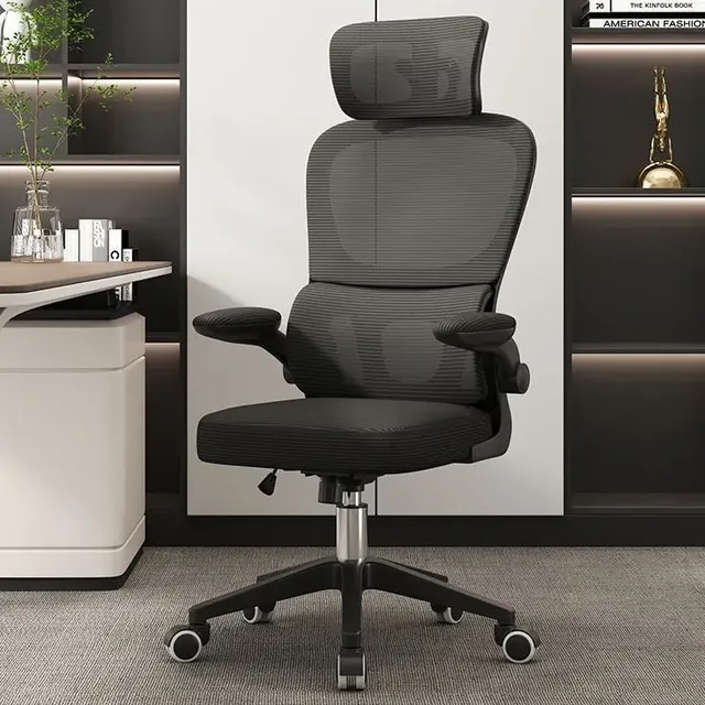Cadeira Ergonômica Giratória Com Apoio Lombar Da Python Fly Preto Malha