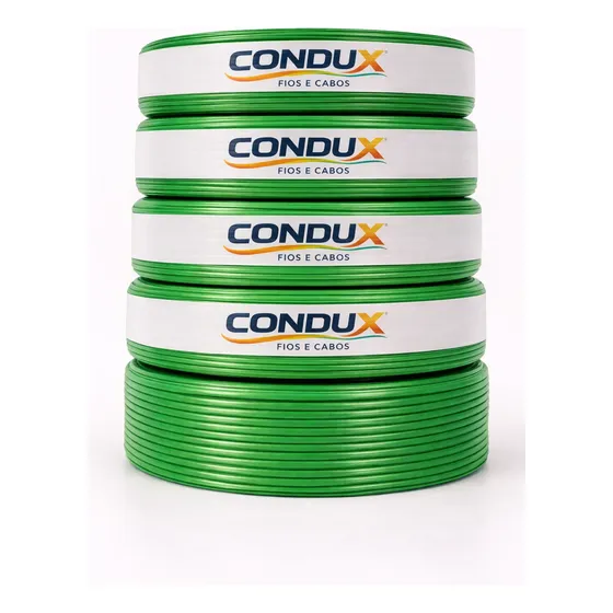 Cabo Flexivel 4mm Unipolar Com 100 Metros Condux 750v