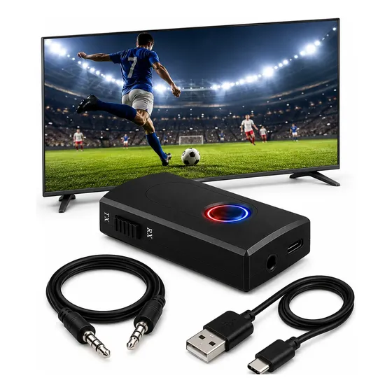 Receptor E Transmissor Bluetooth P2 Sem Fio Para Tv Pc Carro
