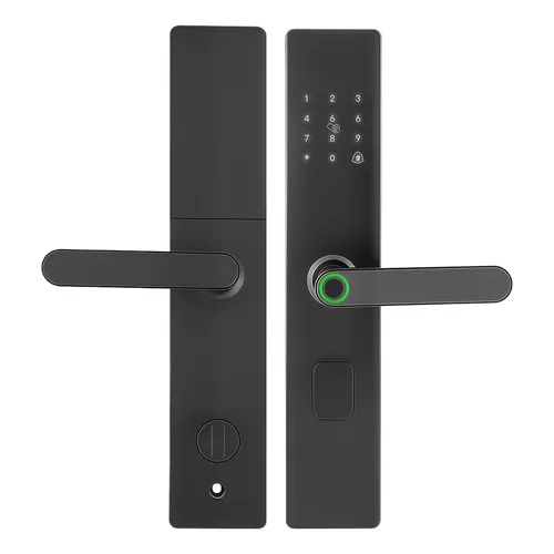 Fechadura Digital Biométrica Com Senha E Cartão Preta Preto