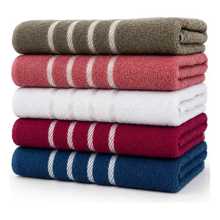 Kit 4 Toalhas Banho Grande 100% Algodão 67x130cm - Promoção