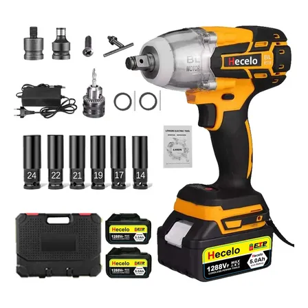 Chave De Impacto Sem Fio 990nm Com 2 Baterias Encaixe De 1/2