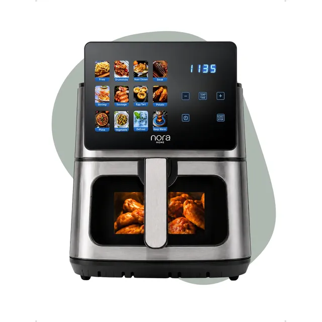 Air Fryer 8l Touch Screen Janela 1800w Sem Óleo Nora Home