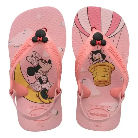 Sandália Havaianas Baby Disney Classics Com Elástico