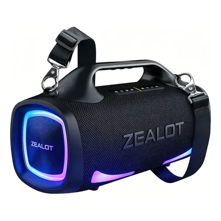 Novo Zealot S79 280w Caixa De Som Bluetooth Tws Boombox Ipx6 Preto 127/220v