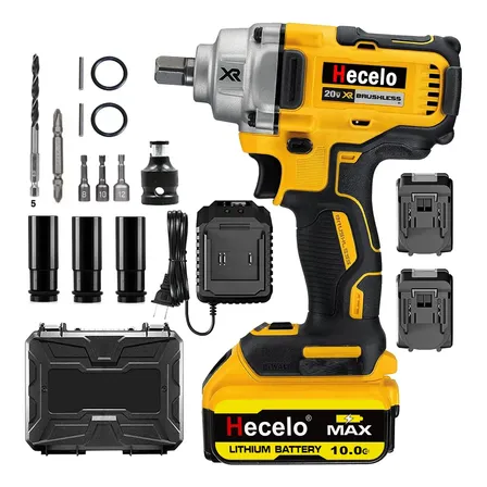Chave De Impacto Sem Fio 990nm Encaixe De 1/2 Polegada Amarelo 127/220v