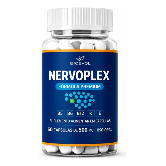 1x Nervoplex 60 Cáps - Produto Original - Fabricante Oficial