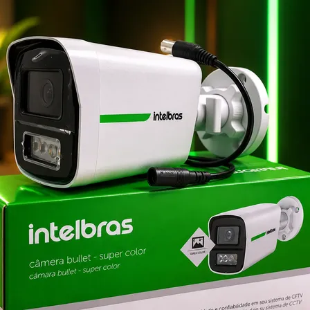 Câmera Segurança Intelbras Full Hd Vhd 5250 Super Color 2mp Branco
