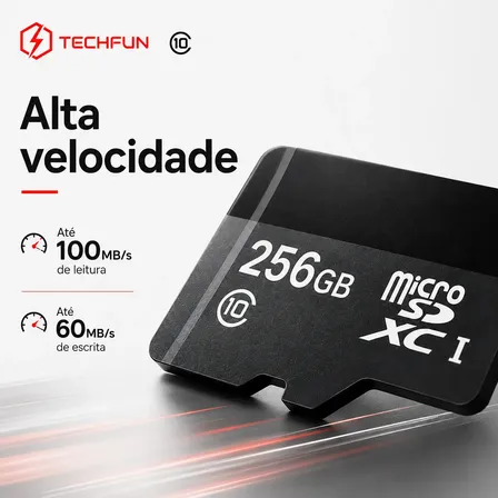 Cartão De Memória 256gb Micro Sd Classe 10 Alta Velocidade