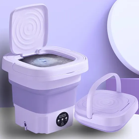 Mini Máquina De Lavar Centrifuga Bivolt Portátil 9l