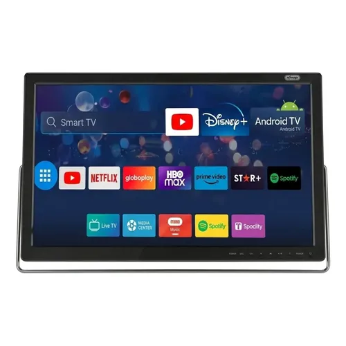 Tv Portátil Smart 19 Pol Android 14 Bateria Hdmi Usb Netflix