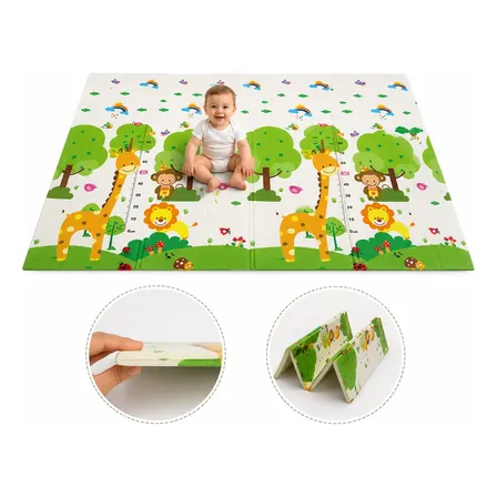 Tapete Infantil Dobrável 1,20x1,80m Bebê Dupla Face