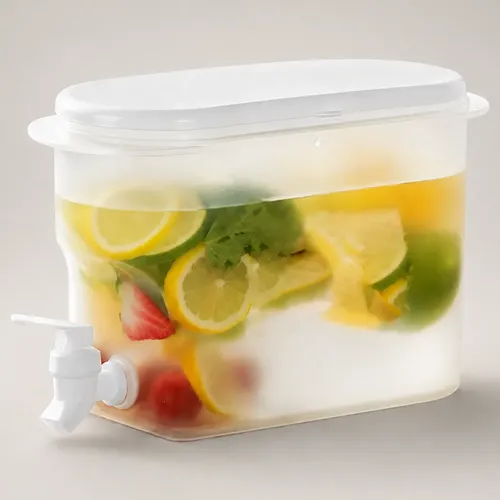 Suqueira Dispenser De Bebidas 3l Com Torneira Para Geladeira Branco