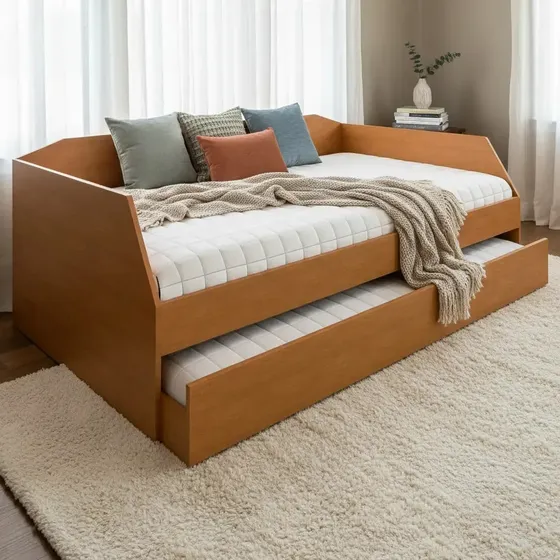 Bicama Duo Sofá 100% Mdf Premium C/ Cama Auxiliar Solteiro