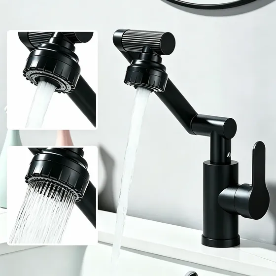 Torneira Bancada 360° Rotativa Cozinha Banheiro Lavabo Slim