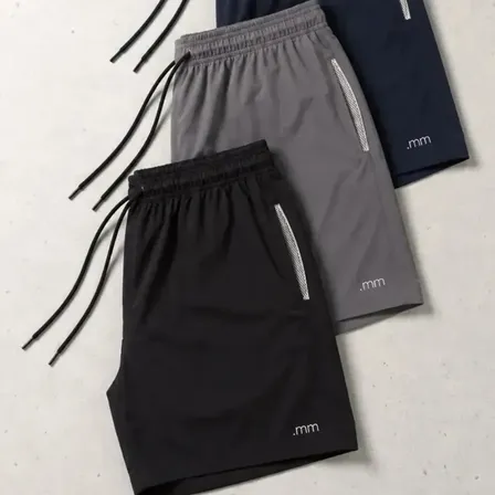 Kit 3 Bermuda Masculina Plus Size Tactel Elastano Academia