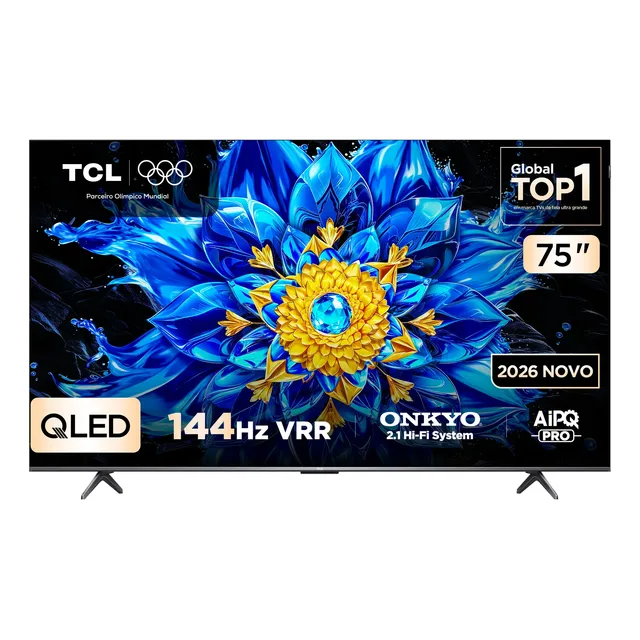 Smart Tv Tcl 75 Qled 4k P8l Wifi Bluetooth Google Tv 75p8l