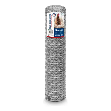 Cerca Galvanizada Galinheiro Fio 23 1,80x50metros Horta