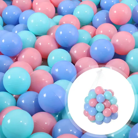 Bolinhas Plásticas Atóxicas 100 Un 5,5 Cm Azul