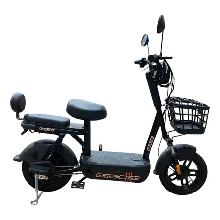 Bicicleta Scooter Elétrica 500w Gts Super Power Preta S/ Cnh